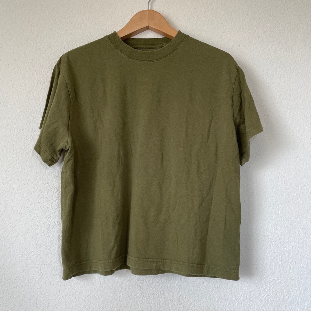 Camo Green Boxy T-Shirt Unisex